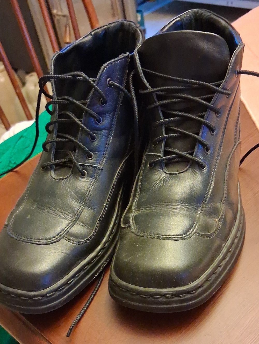 Josef Seibel Black Leather Women's Lace-Up Ankle Booties